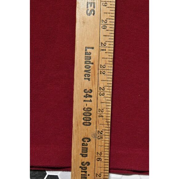 VTG Polo Ralph Lauren Mens Burgundy Quarter Zip Sz XL Pullover Sweater Mock Neck - Picture 12 of 13